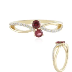 Edelroter Spinell-Goldring