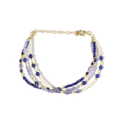 Edelstein-Silberarmband