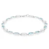 Edelstein-Silberarmband