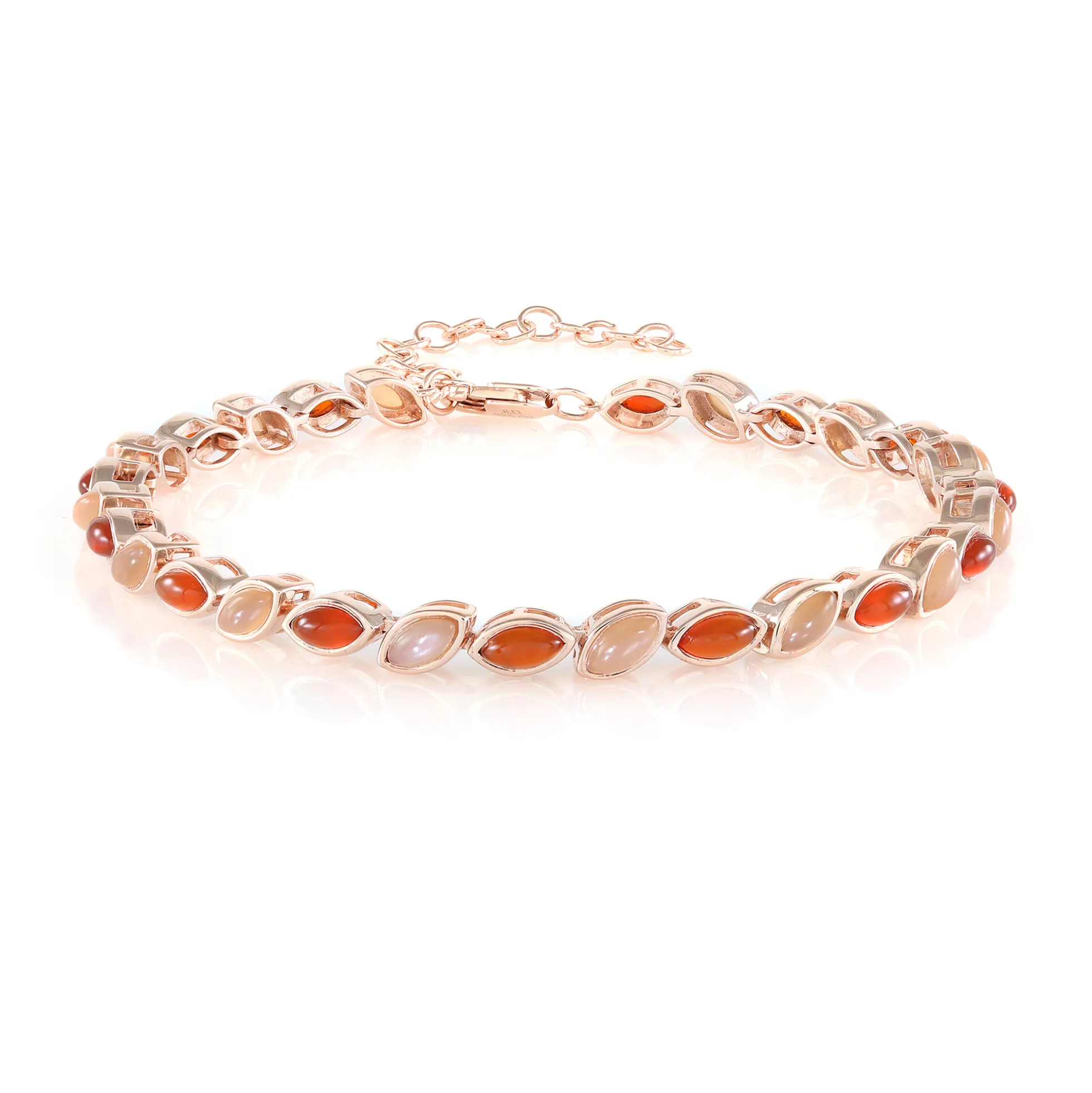 Edelstein-Silberarmband