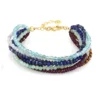 Edelstein-Silberarmband