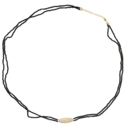 Edelstein-Silberhalskette