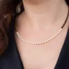Edelstein-Silberhalskette