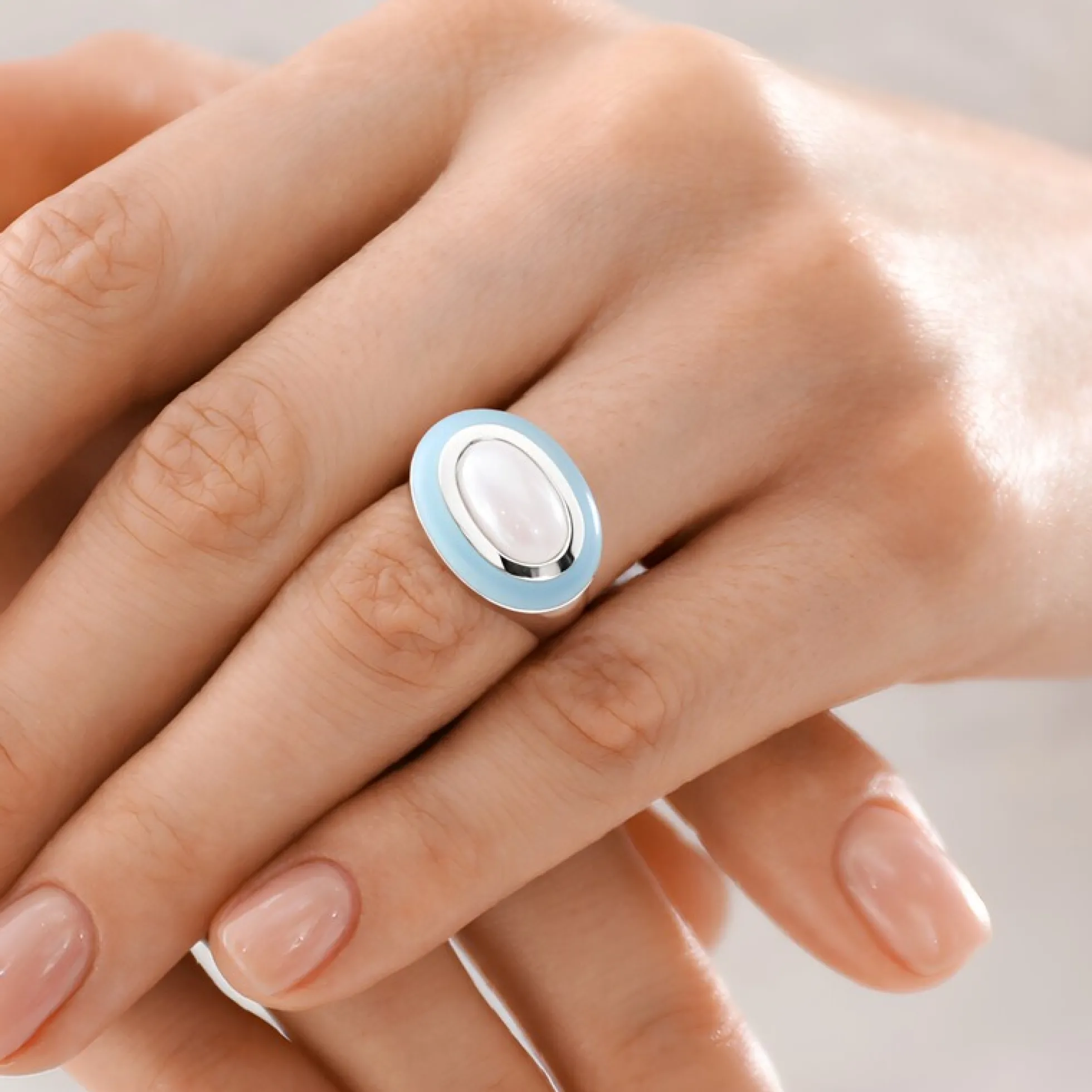 Edelstein-Silberring