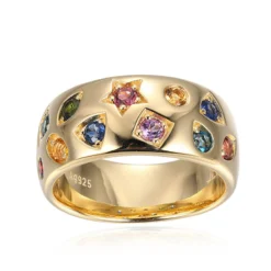 Edelstein-Silberring (Adela Gold)