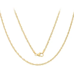 375er Gelbgold-Singapurkette - 1,25 g - 45 cm