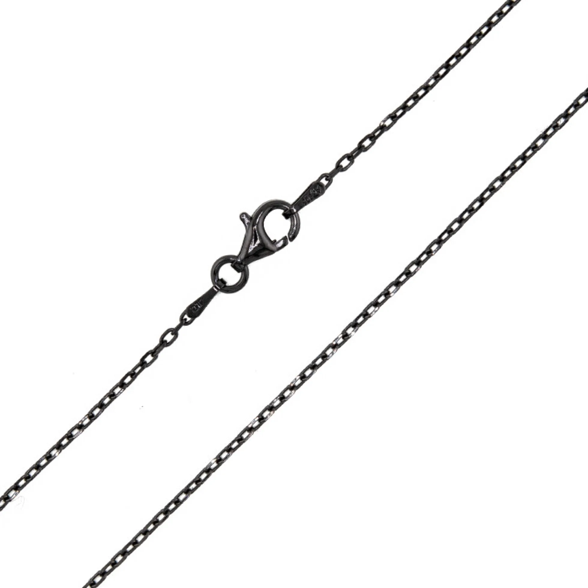 925er Silber-Ankerkette - 3,35 g - 80 cm - rutheniert