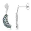 Fancy-Diamant-Silberohrringe