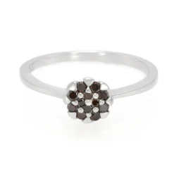 Fancy-Diamant-Silberring