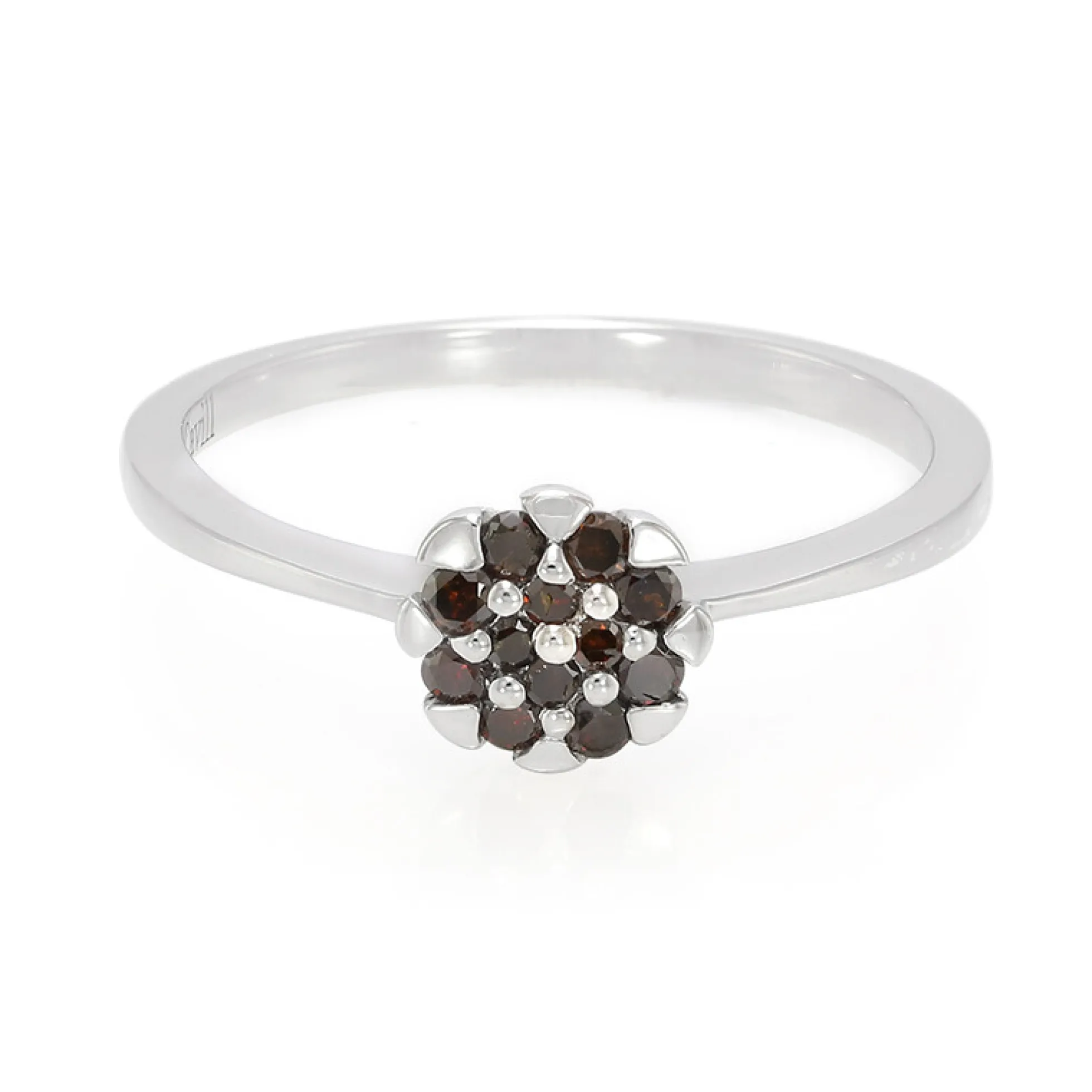 Fancy-Diamant-Silberring