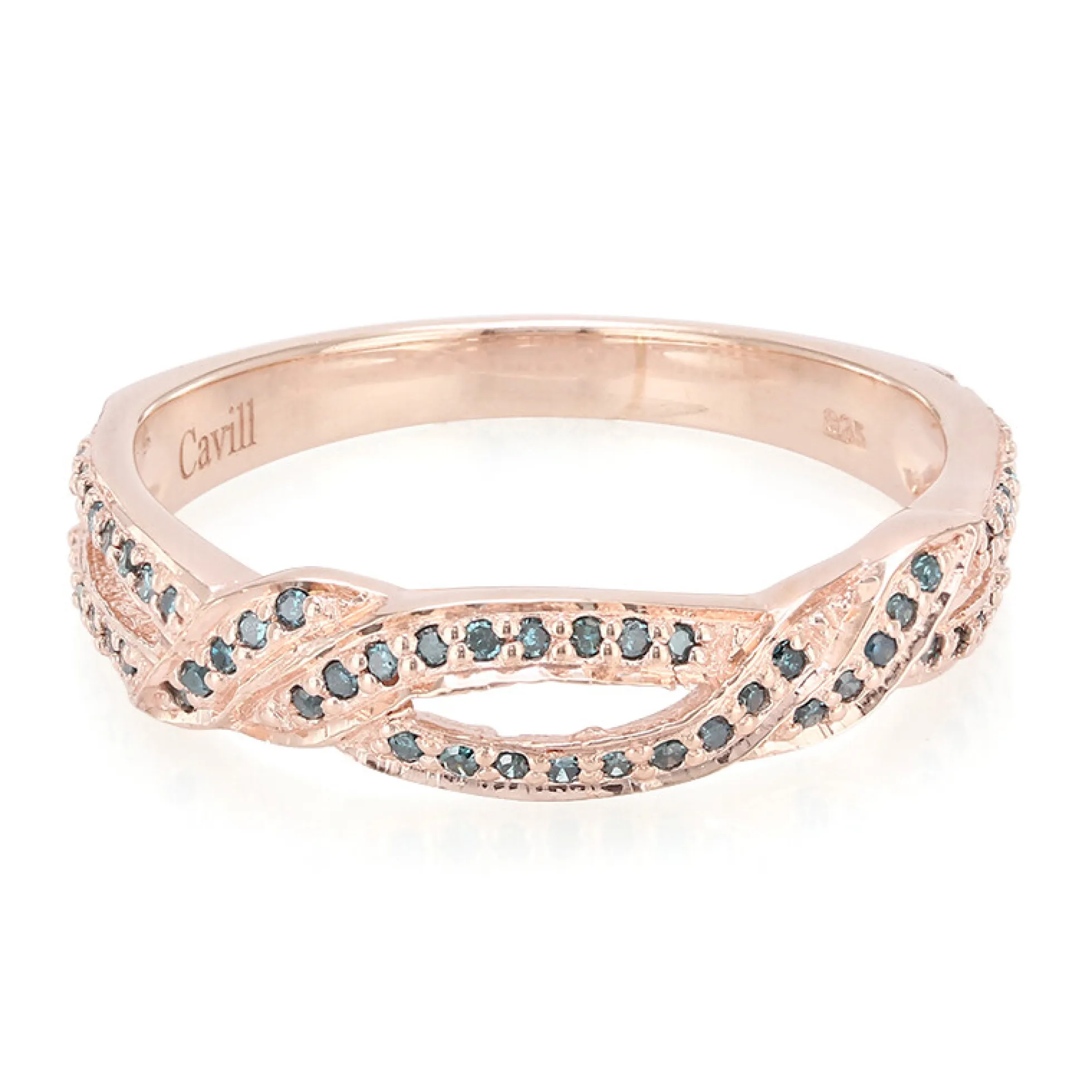 Fancy-Diamant-Silberring
