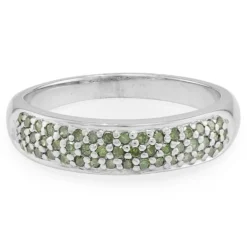 Fancy-Diamant-Silberring