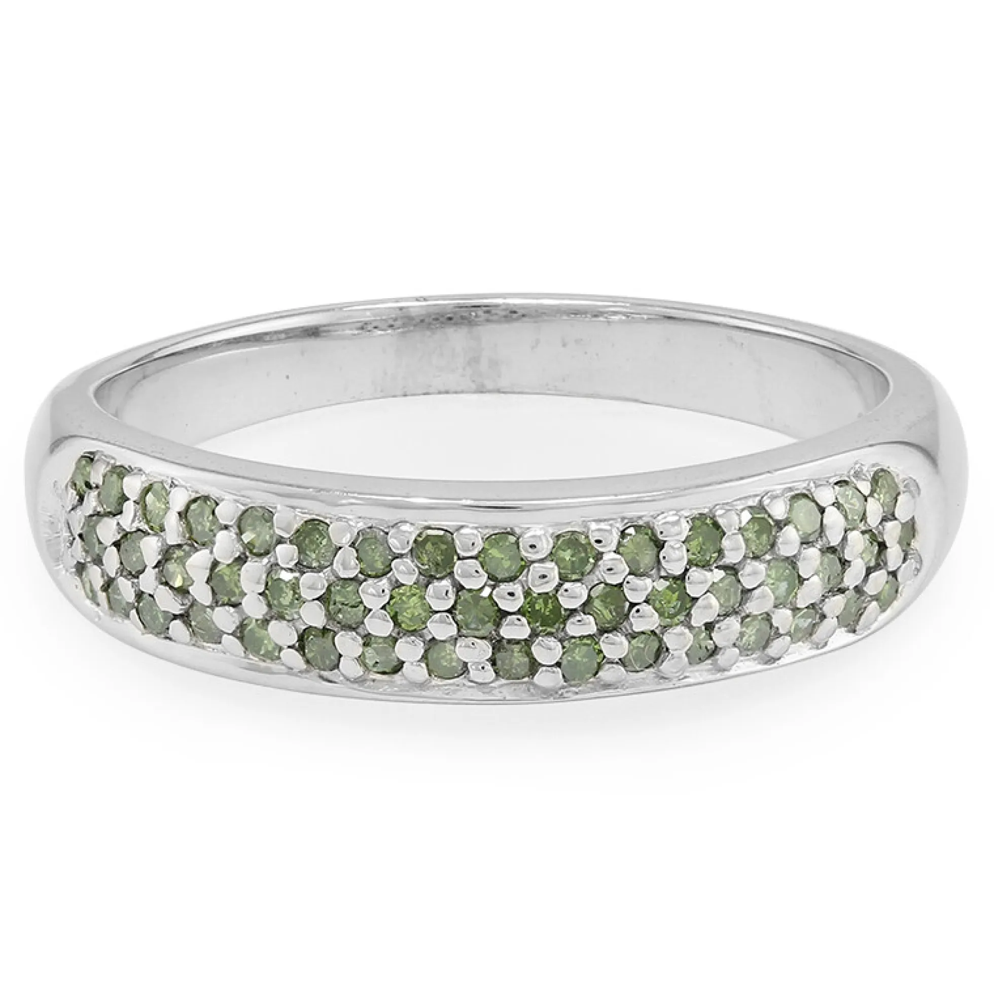 Fancy-Diamant-Silberring