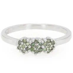 Fancy-Diamant-Silberring