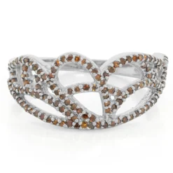Fancy-Diamant-Silberring