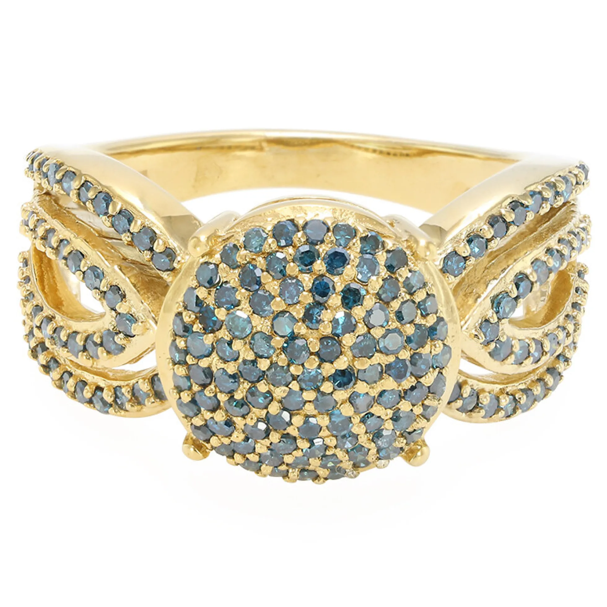 Fancy-Diamant-Silberring