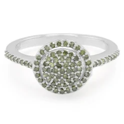 Fancy-Diamant-Silberring
