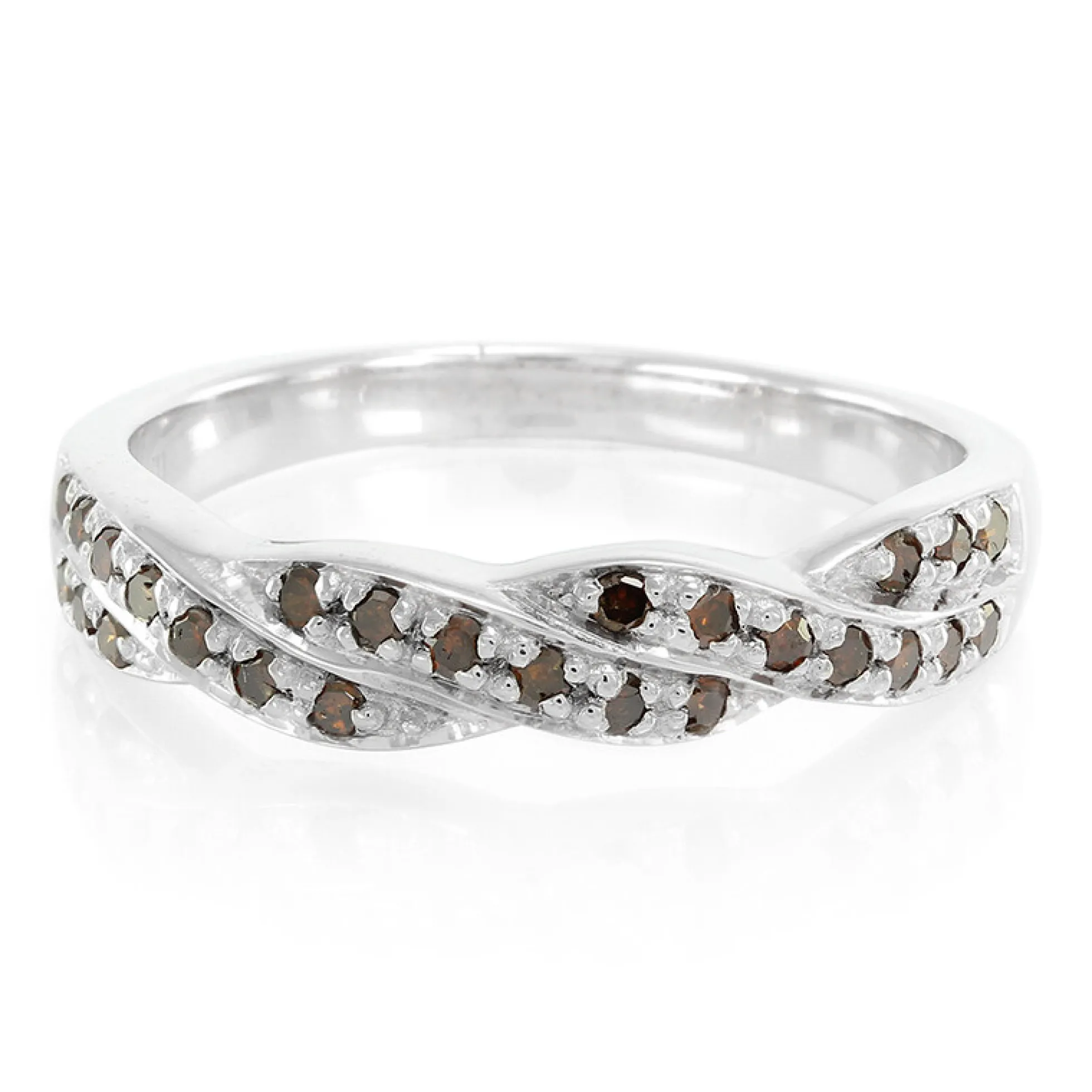 Fancy-Diamant-Silberring