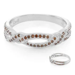 Fancy-Diamant-Silberring