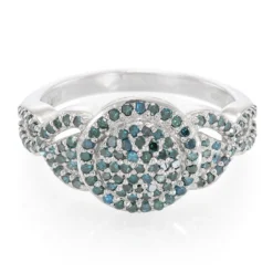 Fancy-Diamant-Silberring