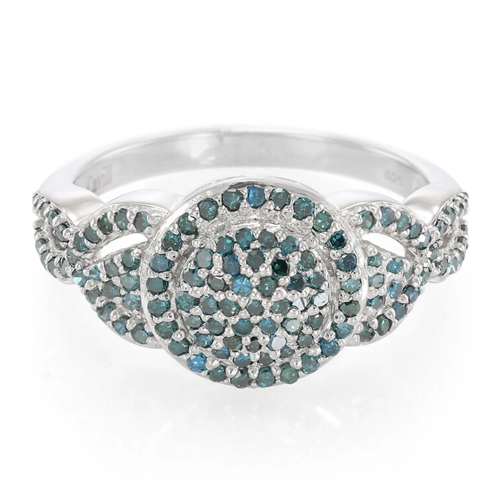 Fancy-Diamant-Silberring