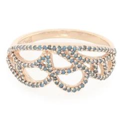 Fancy-Diamant-Silberring