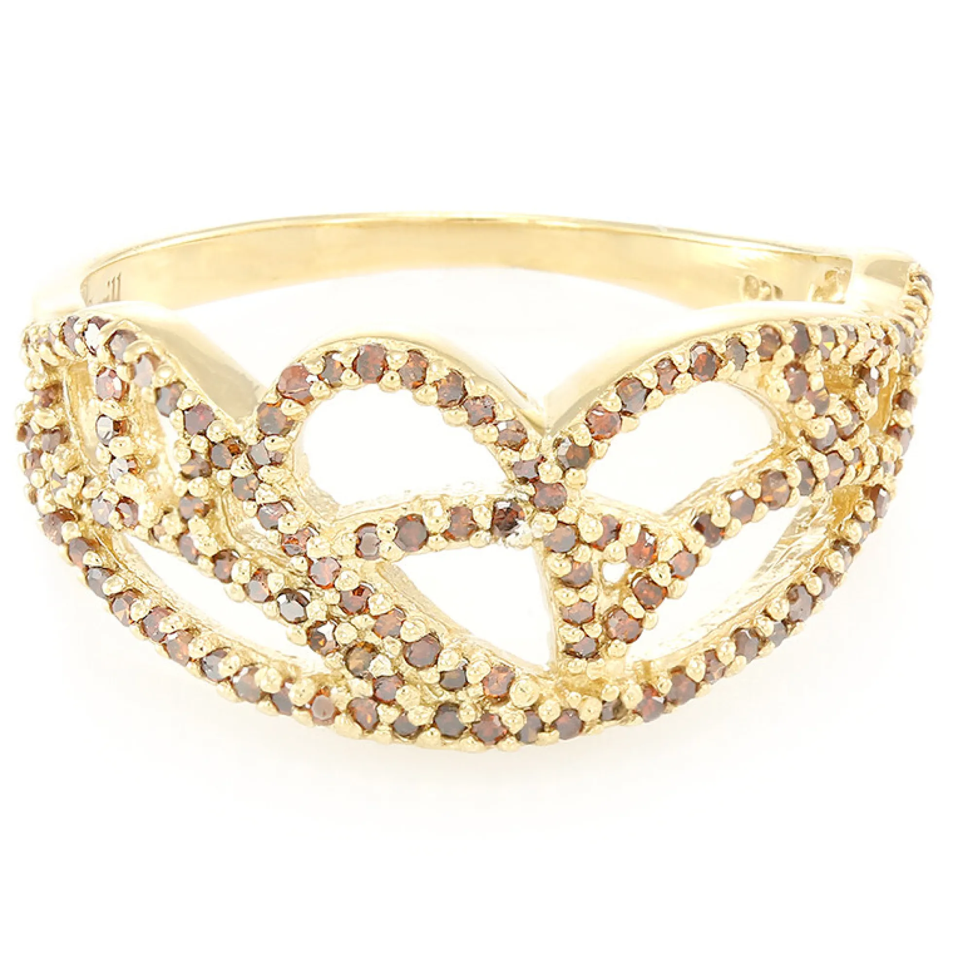 Fancy-Diamant-Silberring