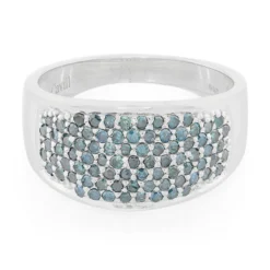 Fancy-Diamant-Silberring
