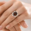 Feuerachat-Goldring