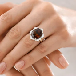 Feuerachat-Goldring