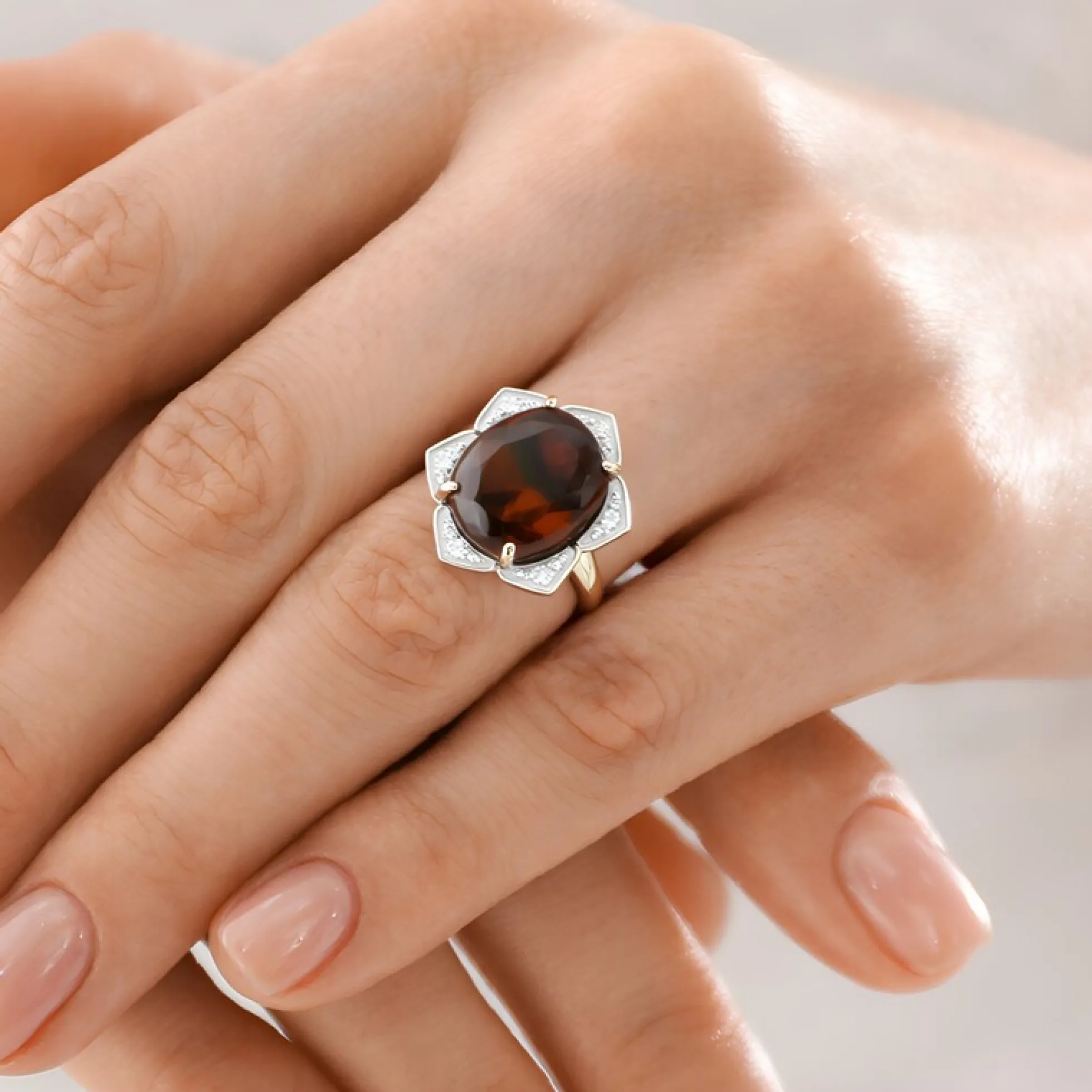 Feuerachat-Goldring