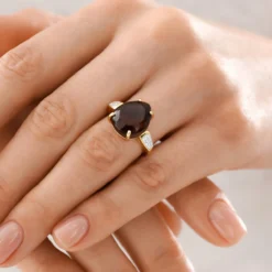 Feuerachat-Goldring