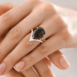 Feuerachat-Goldring
