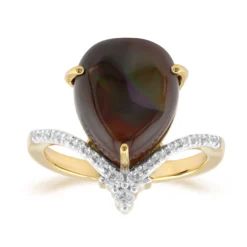 Feuerachat-Goldring