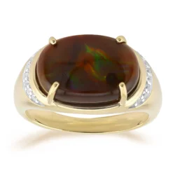 Feuerachat-Goldring