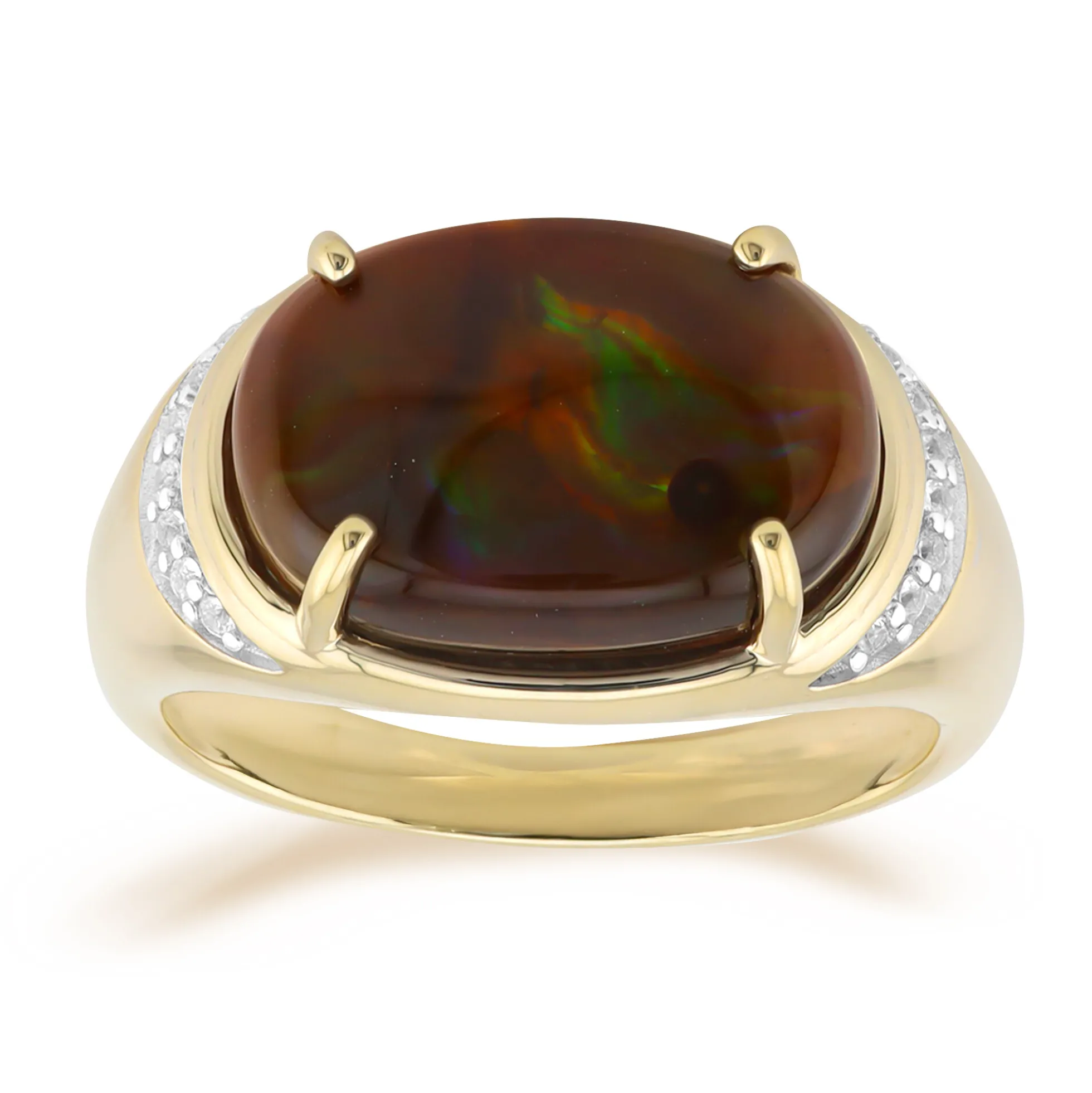 Feuerachat-Goldring