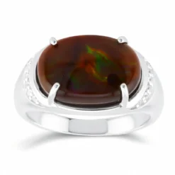Feuerachat-Goldring