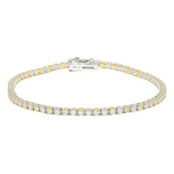 Gelber SI2 Brillant-Goldarmband