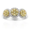 Gelber SI2 Brillant-Goldring