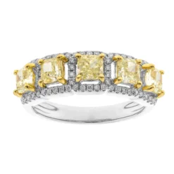 Gelber SI2 Brillant-Goldring