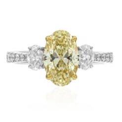 Gelber SI2 Brillant-Goldring