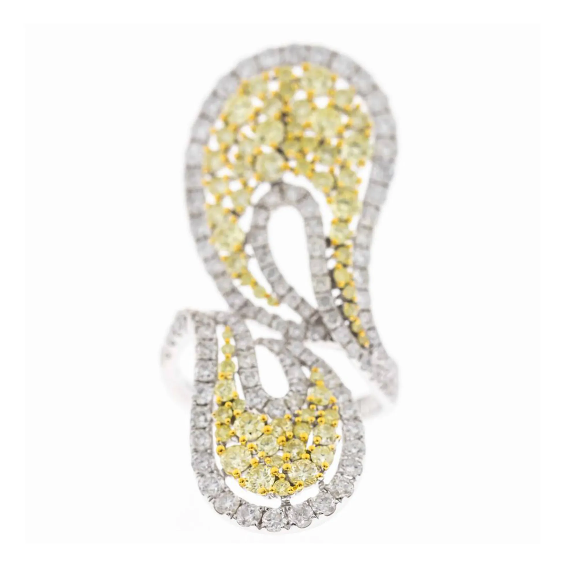 Gelber SI2 Brillant-Goldring