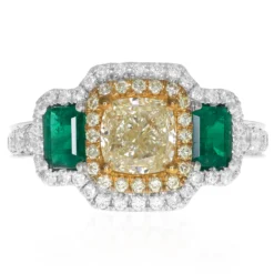 Gelber SI2 Brillant-Goldring
