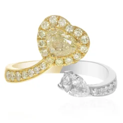 Gelber SI2 Brillant-Goldring