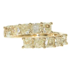 Gelber SI2 Brillant-Goldring