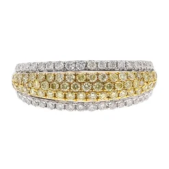 Gelber SI2 Brillant-Goldring