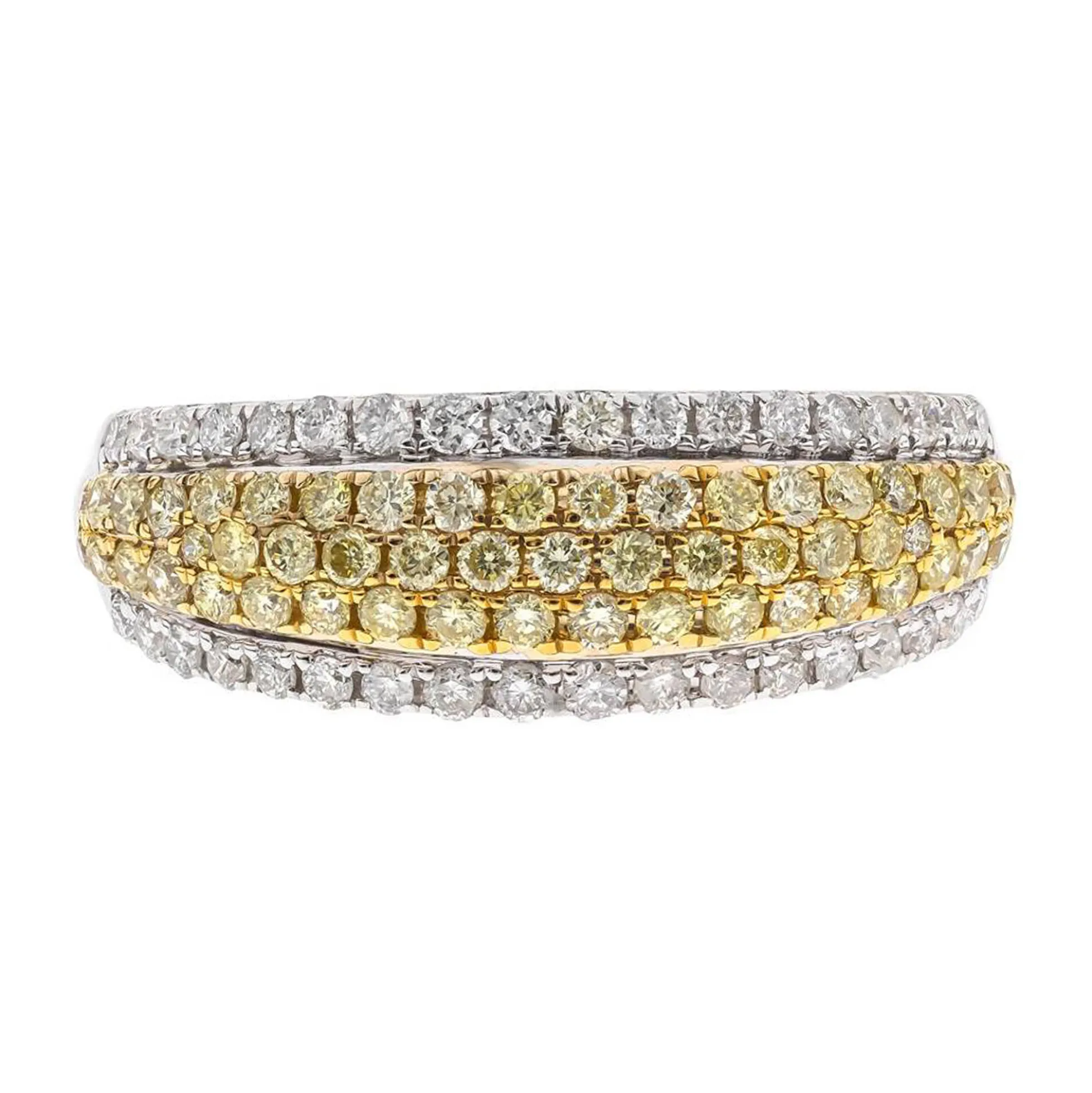 Gelber SI2 Brillant-Goldring