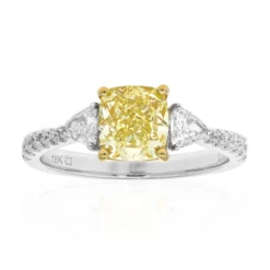 Gelber SI2 Brillant-Goldring