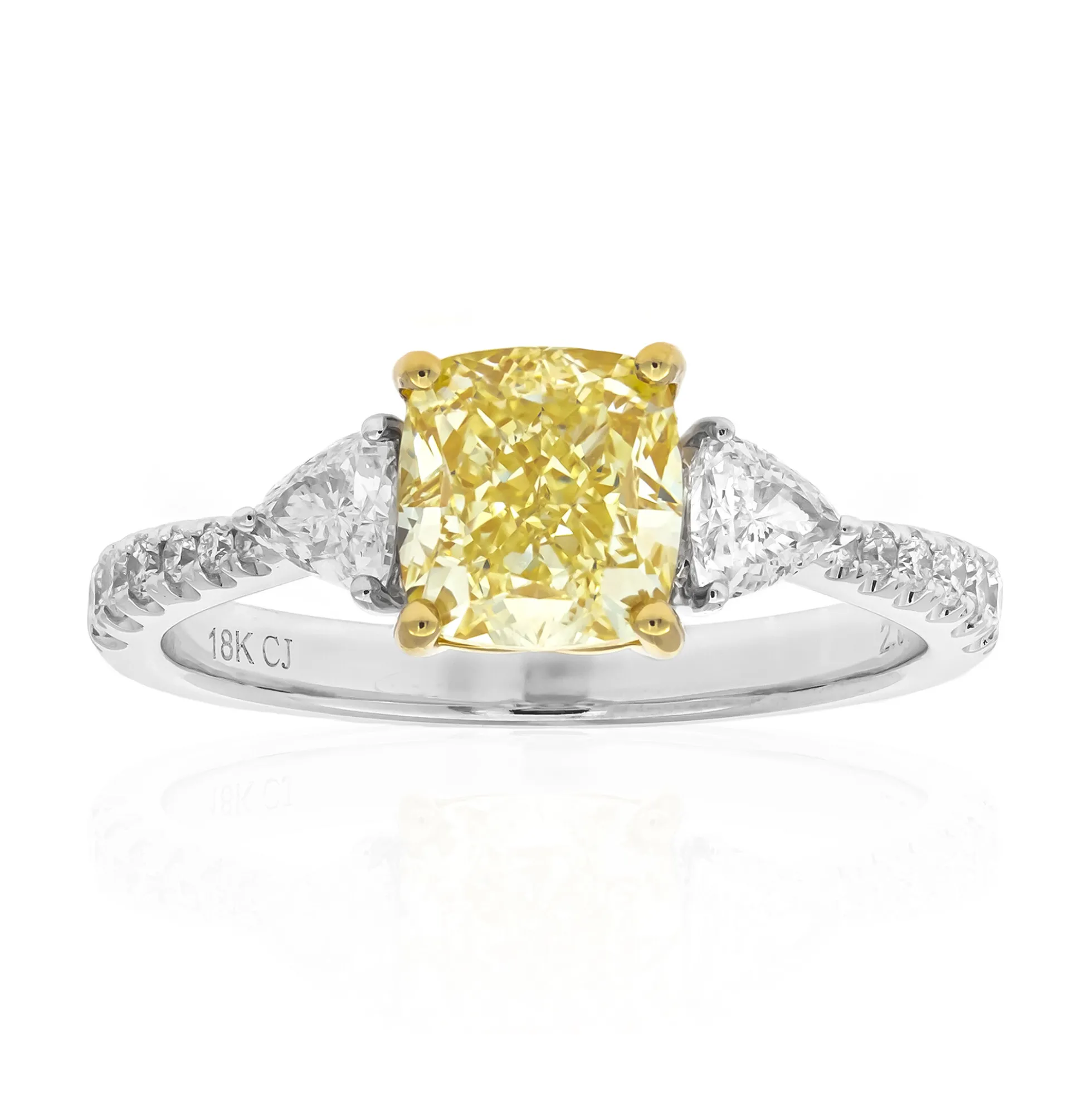 Gelber SI2 Brillant-Goldring