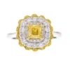 Gelber SI2 Brillant-Goldring